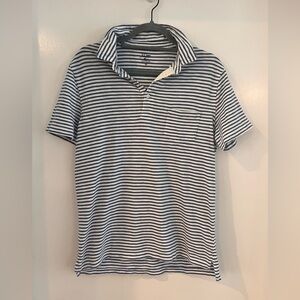 J Crew Blue Striped Polo Shirt